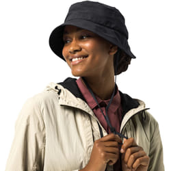 Jack Wolfskin Womens Summer All Round Visor Adjustable Chin Strap Sun Hat - L, Black