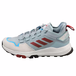 adidas Terrex Hikster Womens Fashion Trainers in Grey Burgundy - 8.5