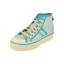 Adidas Originals Nizza Platform Mid Womens Trainers Sneakers - 4.5
