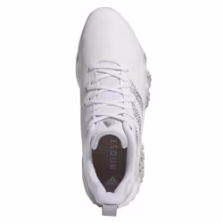 adidas Golf Mens 2024 Code Chaos Lightweight Waterproof Lace Up Golf Shoes - UK 7.5, White/Silver/Grey Two
