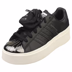 adidas Superstar Bonega Womens Platform Trainers in Black White - 5.5