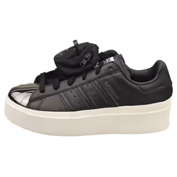 adidas Superstar Bonega Womens Platform Trainers in Black White - 3.5