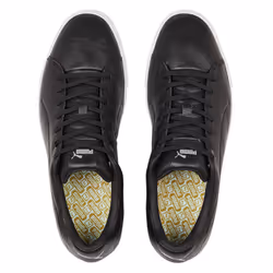 Puma Golf Mens Fusion Classic Style Spikeless Comfort Golf Shoes - UK 7.5, Puma Black/Puma Black