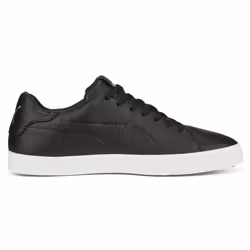 Puma Golf Mens Fusion Classic Style Spikeless Comfort Golf Shoes - UK 9.5, Puma Black/Puma Black