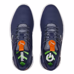 Puma Golf Mens 2024 IGNITE ELEVATE Spikeless Comfort Waterproof Golf Shoes - UK 10, Puma Navy/Puma Silver