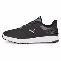 Puma Golf Mens 2024 IGNITE ELEVATE Spikeless Comfort Waterproof Golf Shoes - UK 7, Black/Silver