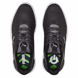Puma Golf Mens 2024 IGNITE ELEVATE Spikeless Comfort Waterproof Golf Shoes - UK 7, Black/Silver
