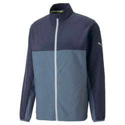 Puma Golf Mens First Mile Sustainable Recycled Moisture Wicking Jacket - XXL, Navy Blazer/Evening Sky
