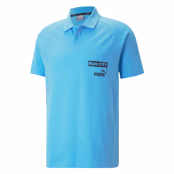 2022-2023 Man City Casuals Polo (Light Blue) - S