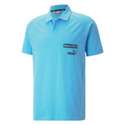 2022-2023 Man City Casuals Polo (Light Blue) - S