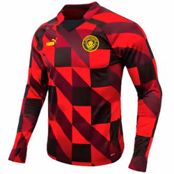 2022-2023 Man City Pre-Match Sweat (Red) - M