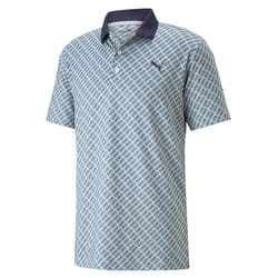 Puma Golf Mens Mattr 4 Way Stretch Moisture Wicking Pineapples Polo Shirt - S, Navy Blazer