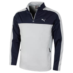 Puma Golf Mens Momentum Woven Quarter Zip Water Repellent Sweater - S, Navy Blazer/High Rise