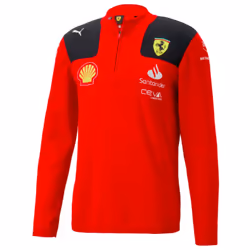 2023 Ferrari Team Half Zip Sweat (Red) - 3XL