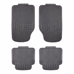 TITAN 0000094.0000215 Floor mat set Rubber Front and Rear 4 black Universal fit 72*43,5, 45*45