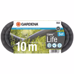 Gardena 18441-20, 10 m, Black, Polyvinyl chloride (PVC), 22 bar, 1.3 cm, 1 pc(s)