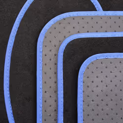 TITAN 0000118.0000215 Floor mat set Textile Front and Rear 4 black Universal fit 66*44, 29*42
