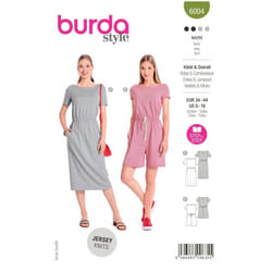 Burda Sewing Pattern 6004 Women 8-20 (34 - 44) Dresses, Jumpsuits