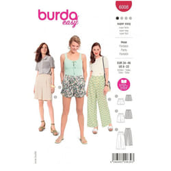Burda Sewing Pattern 6008 Women 8-22 (34-48) Shorts, Trousers