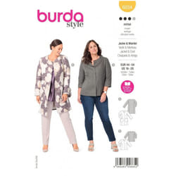Burda Sewing Pattern 6034 Women 18-28 (44-54) Jackets, Coats