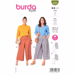 Burda Sewing Pattern 6035 Women 18-28 (44-54) Trousers