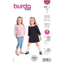 Burda Sewing Pattern 9262 Kids 3m- 8m (98 - 128) Tops, Dresses