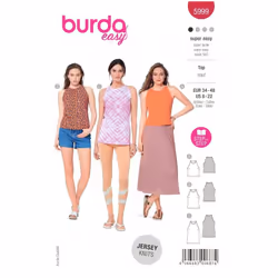 Burda Sewing Pattern 5999 Women 8-22 (34-48) Tops
