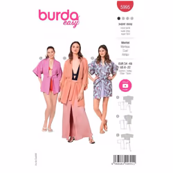 Burda Sewing Pattern 5995 Women 8-22 (34-48) Robes, Jackets