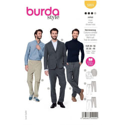Burda Sewing Pattern 5955 Men 36-46 (46-56) Suits, Jackets, Trousers