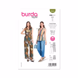 Burda Sewing Pattern 5914 Women 8-18 (34-44) Jumpsuits, Tops