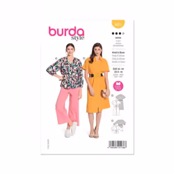 Burda Sewing Pattern 5921 Women 8-18 (34-44) Dresses, Tops