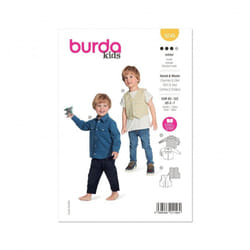 Burda Sewing Pattern 9248 Kids Ages: 2-7 Years Shirts, Waistcoats