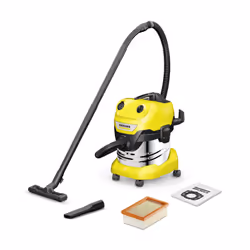 Kärcher WD 4 S V-20/5/22, 1000 W, Drum vacuum, Dry&wet, Bagless, 20 L, Fabric