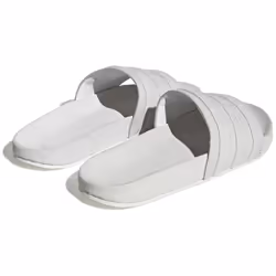 adidas Adilette Mens Slide Sandals in Crystal White - 5