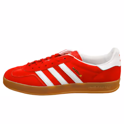 adidas Gazelle Indoor Mens Fashion Trainers in Red White - 12.5