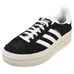 adidas Gazelle Bold Womens Fashion Trainers in Black White - 6