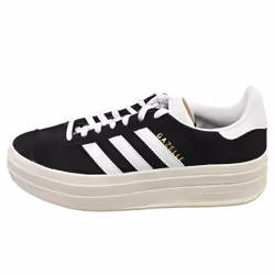 adidas Gazelle Bold Womens Fashion Trainers in Black White - 5