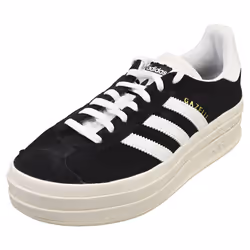 adidas Gazelle Bold Womens Fashion Trainers in Black White - 3.5