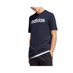 Adidas Essentials Mens T Shirts Embroidered Logo - Navy, M