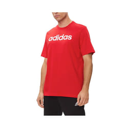 Adidas Essentials Mens T Shirts Embroidered Logo - Red, XL