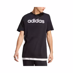 Adidas Essentials Mens T Shirts Embroidered Logo - Black, L