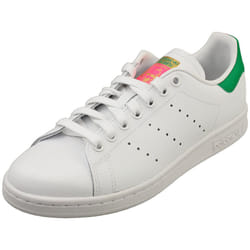 adidas Stan Smith Womens Classic Trainers in White Green Pink - 4.5 UK