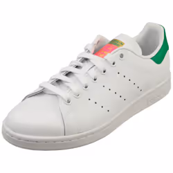 adidas Stan Smith Womens Classic Trainers in White Green Pink - 5