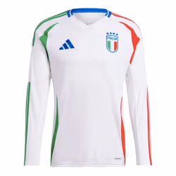 2024-2025 Italy Long Sleeve Away Shirt - L