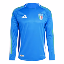 2024-2025 Italy Authentic Long Sleeve Home Shirt - S