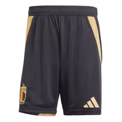 2024-2025 Belgium Home Shorts (Black) - L