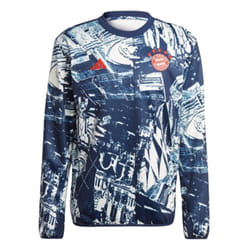 2023-2024 Bayern Munich Pre-Match Warm Up Top (Off White) - S
