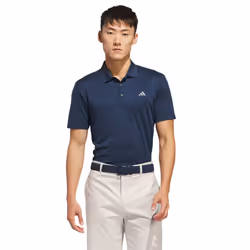 adidas Golf 2024 Performance Left Chest Logo Stretch Polo Shirt - S, Collegiate Navy Sport