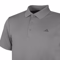adidas Golf 2024 Performance Left Chest Logo Stretch Polo Shirt - L, Grey Three Sport