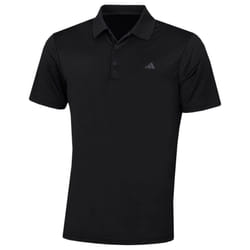 adidas Golf 2024 Performance Left Chest Logo Stretch Polo Shirt - XXL, Black Sport